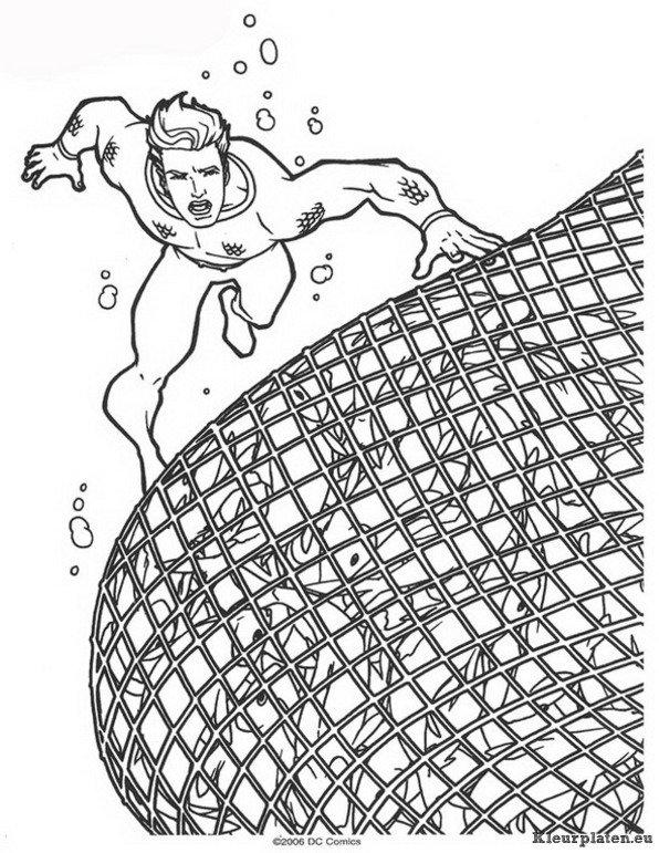 Aquaman kleurplaten