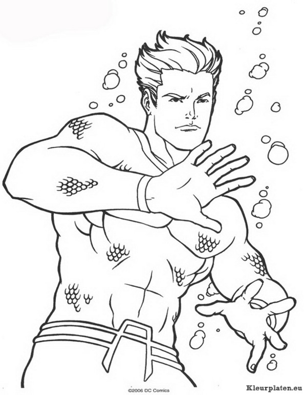 Aquaman kleurplaten