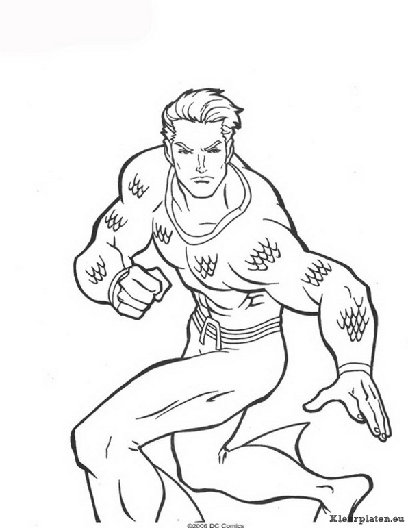 Aquaman kleurplaten