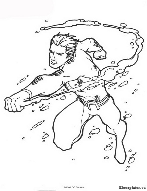 Aquaman kleurplaten