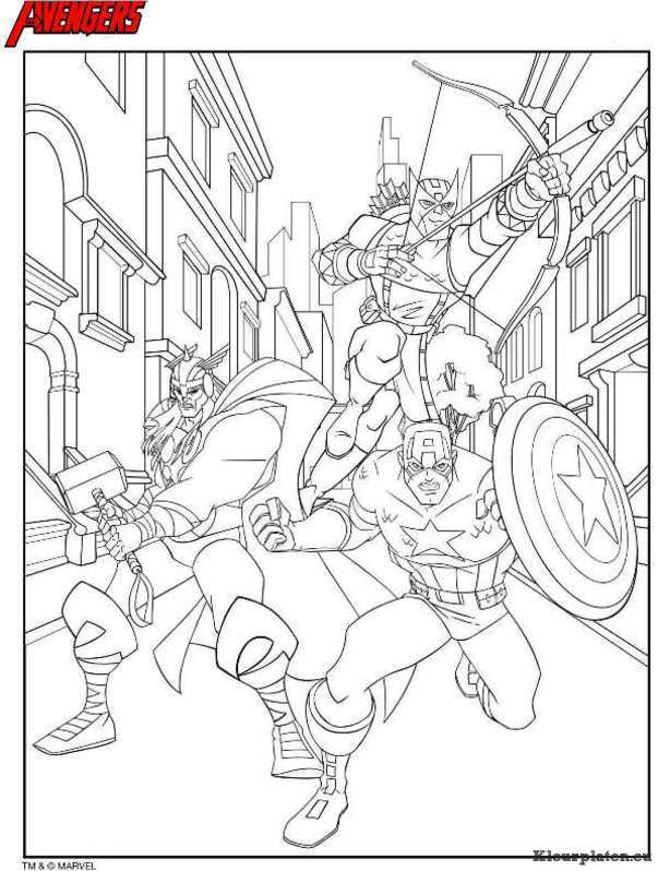 Avengers kleurplaten