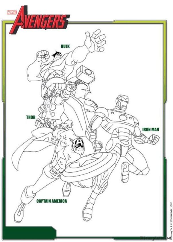 Avengers kleurplaten