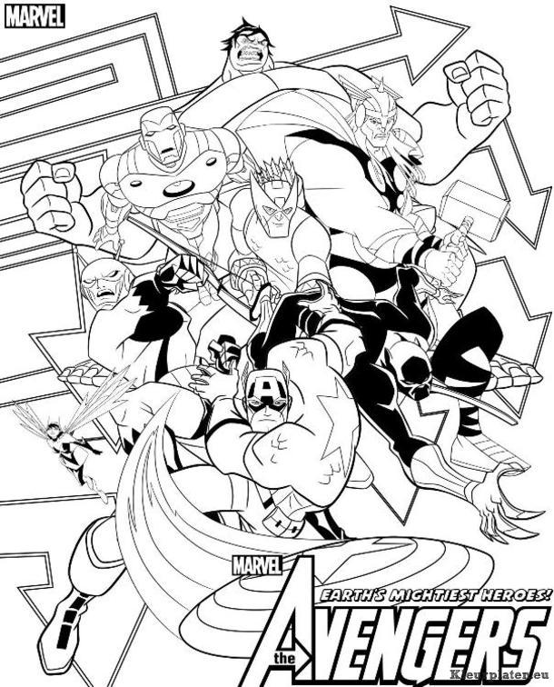 Avengers kleurplaten