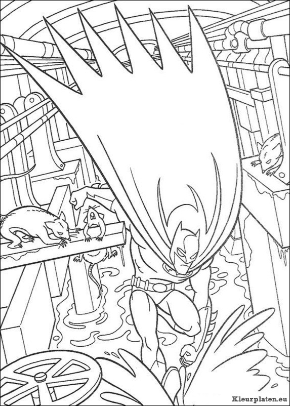 Batman kleurplaten