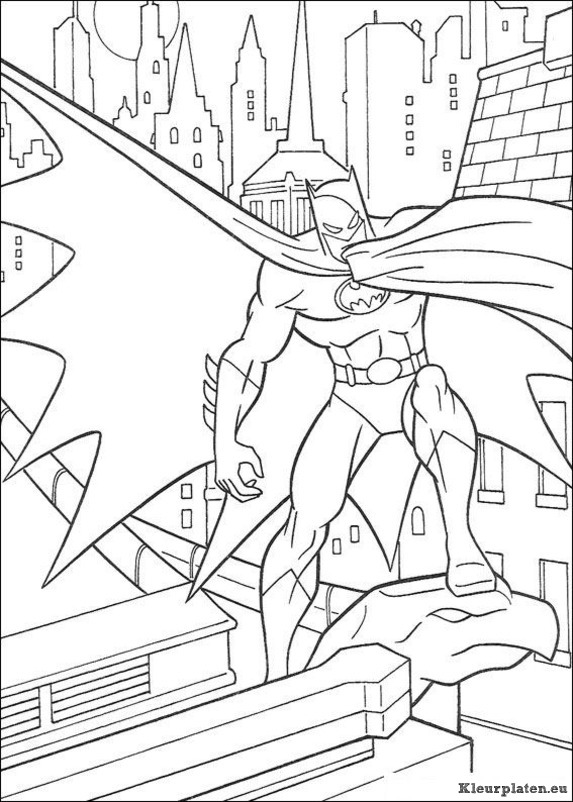 Batman kleurplaten