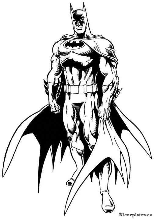 Batman kleurplaten