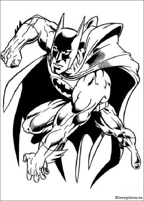 Batman kleurplaten