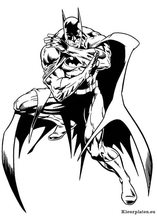 Batman kleurplaten