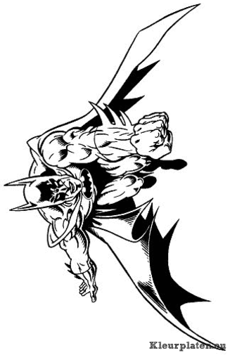 Batman kleurplaten