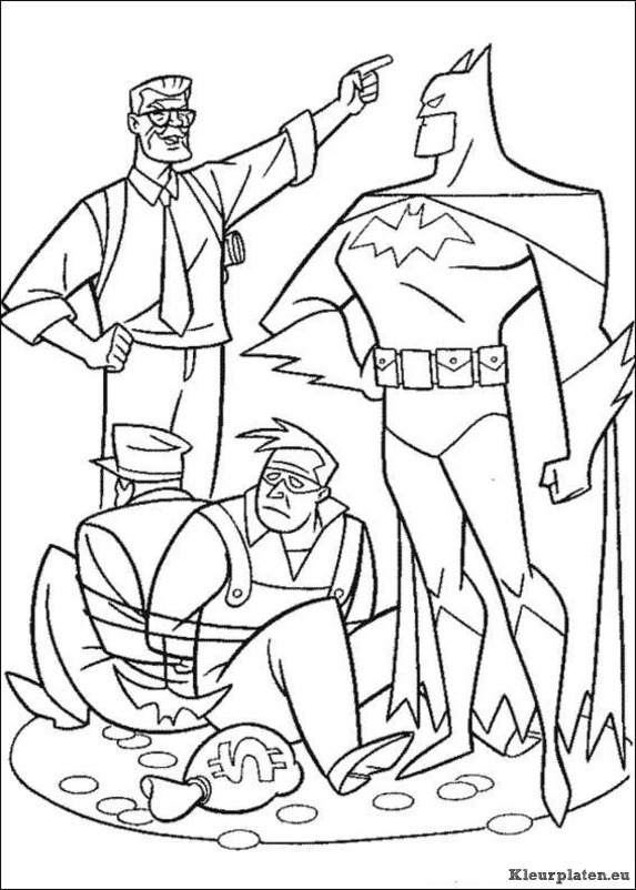 Batman kleurplaten