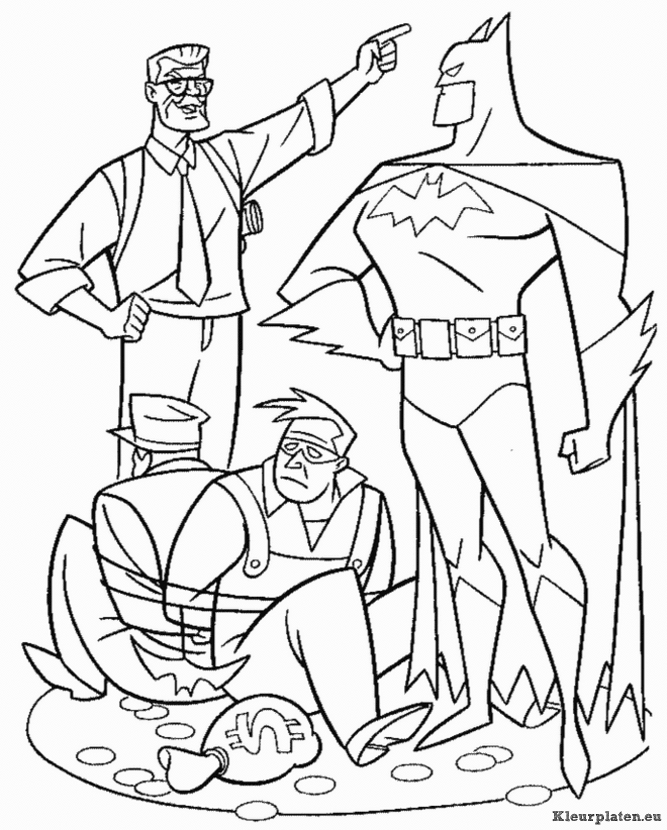 Batman kleurplaten