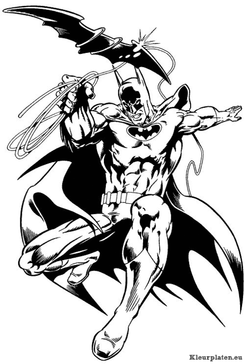 Batman kleurplaten