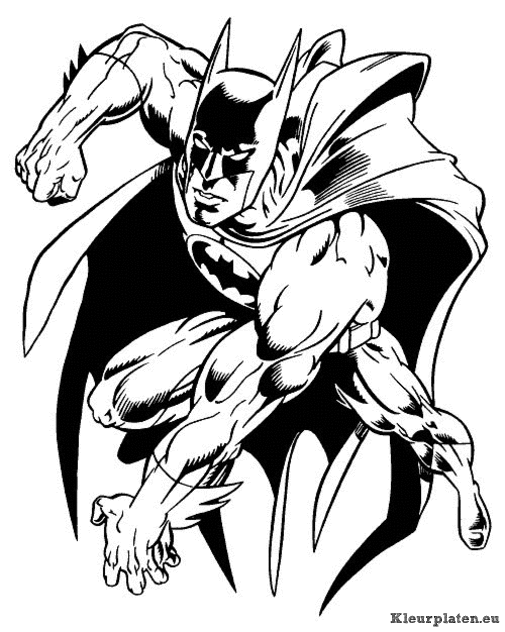 Batman kleurplaten