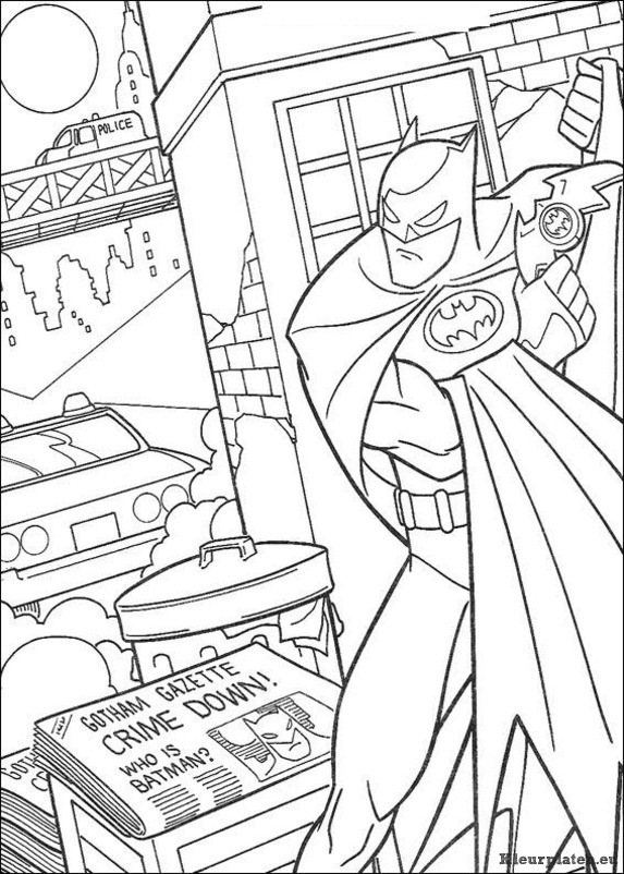 Batman kleurplaten