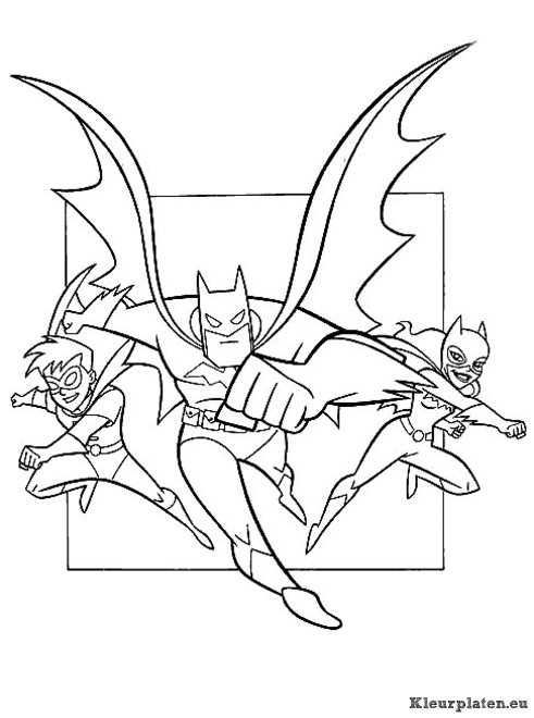 Batman kleurplaten