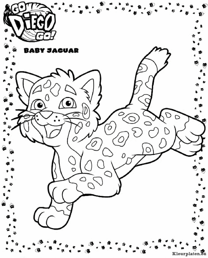 Diego go diego go kleurplaten