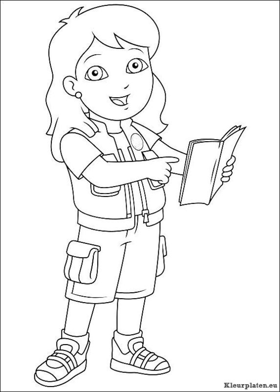 Diego go diego go kleurplaten