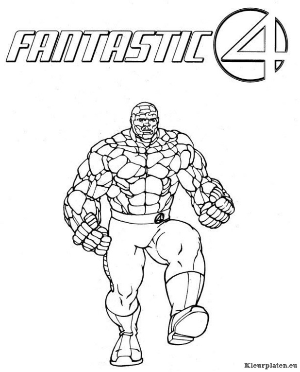Fantastic four kleurplaten