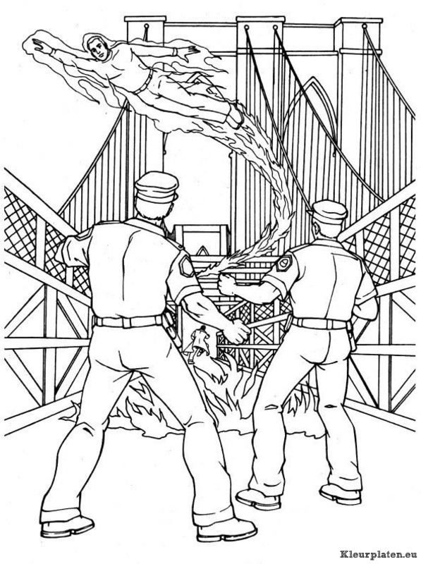 Fantastic four kleurplaten
