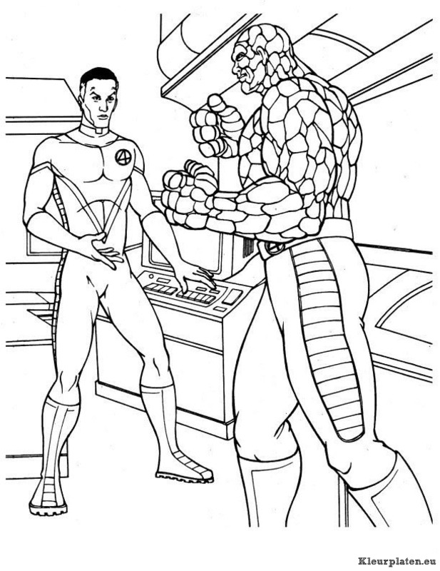 Fantastic four kleurplaten