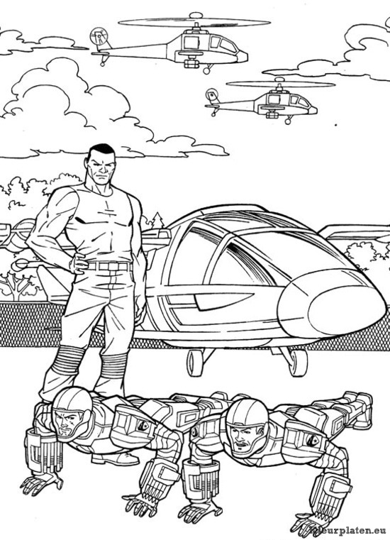 Gi joe kleurplaten