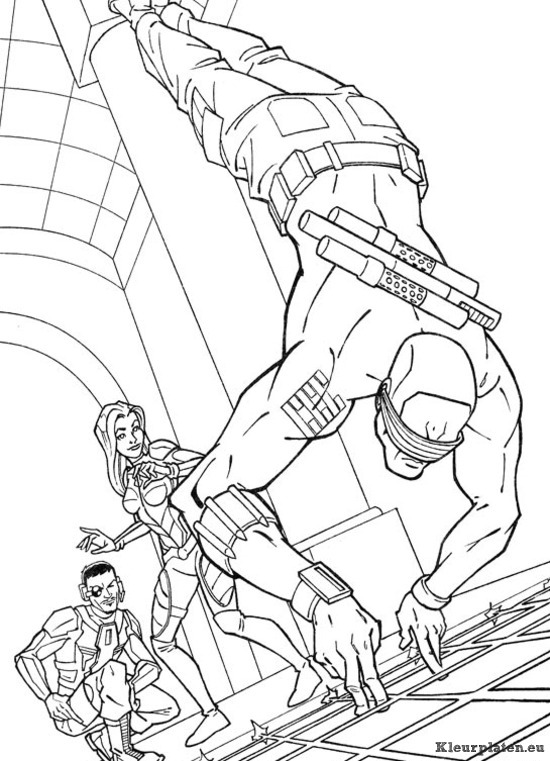 Gi joe kleurplaten