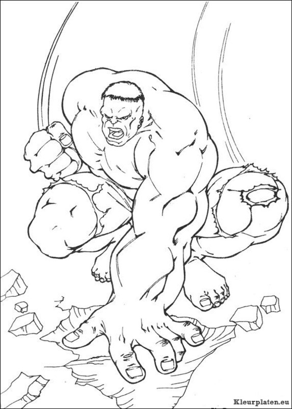 Hulk kleurplaten