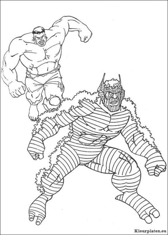Hulk kleurplaten