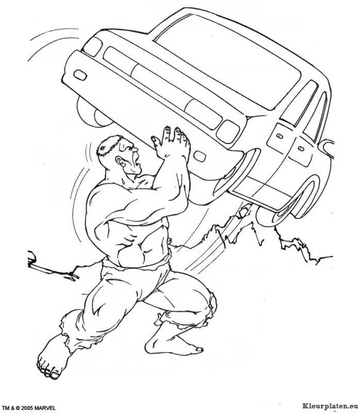Hulk kleurplaten