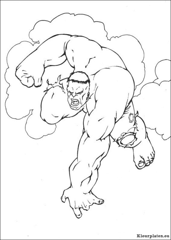 Hulk kleurplaten