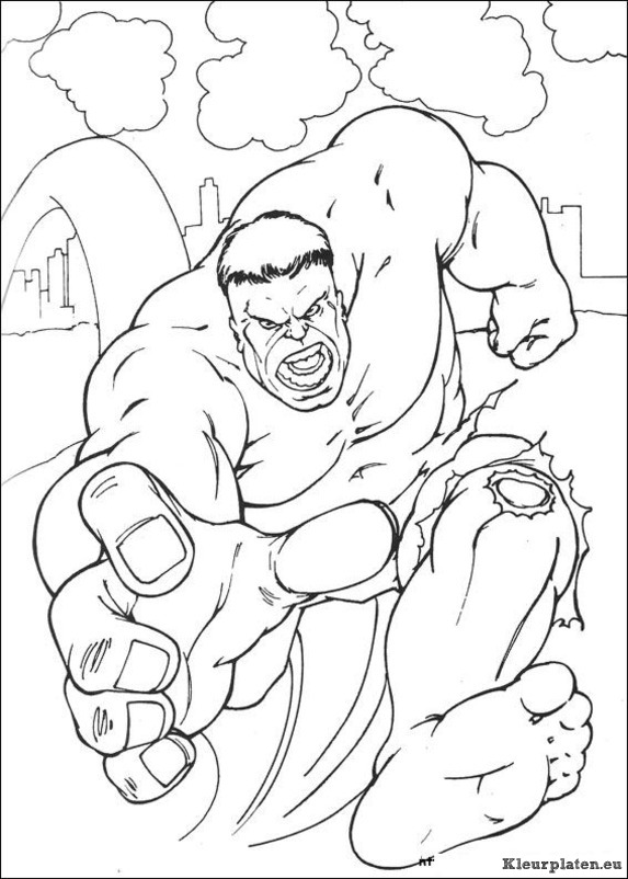 Hulk kleurplaten