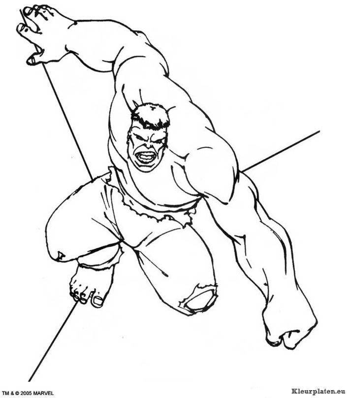 Hulk kleurplaten