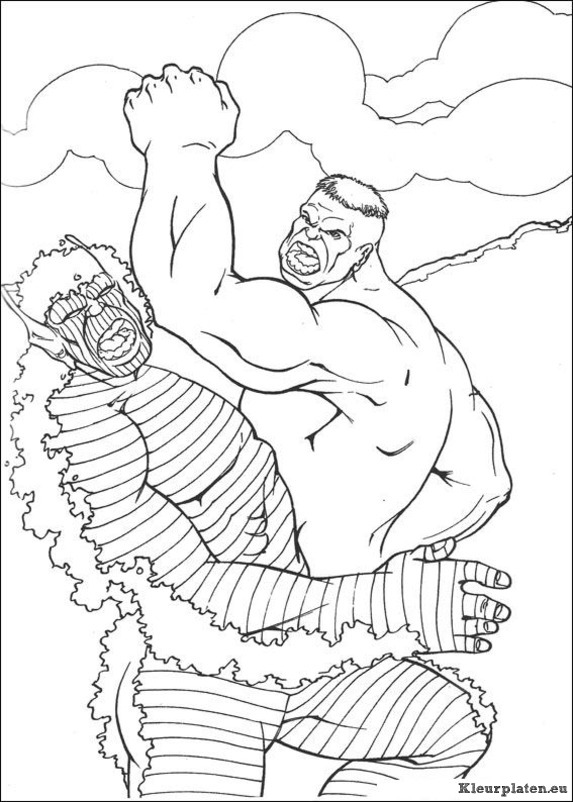Hulk kleurplaten