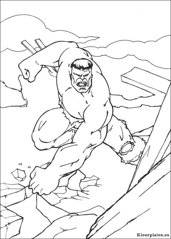 Hulk kleurplaten