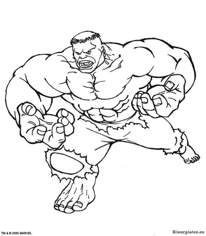 Hulk kleurplaten