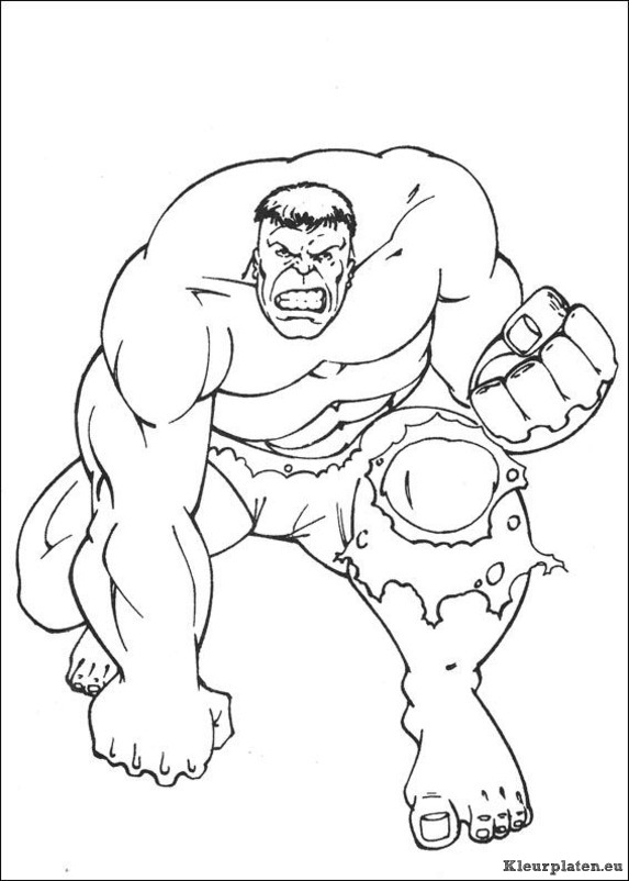 Hulk kleurplaten