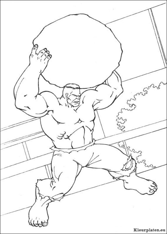 Hulk kleurplaten