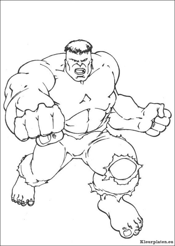 Hulk kleurplaat