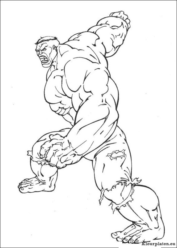 Hulk kleurplaten