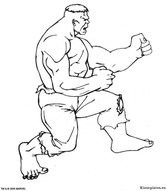 Hulk kleurplaten