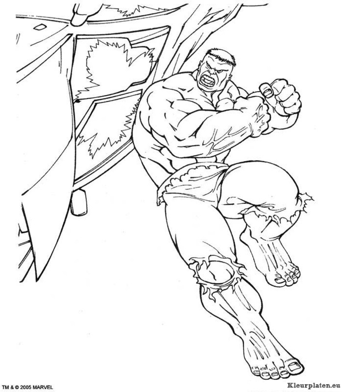 Hulk kleurplaten