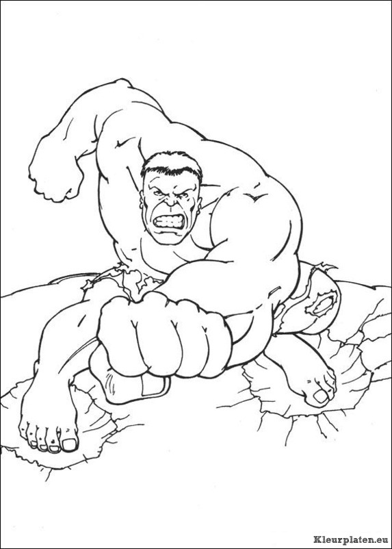 Hulk kleurplaten