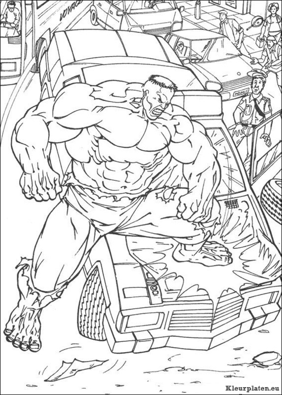 Hulk kleurplaten