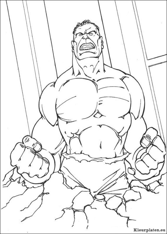 Hulk kleurplaat