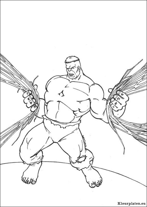 Hulk kleurplaten