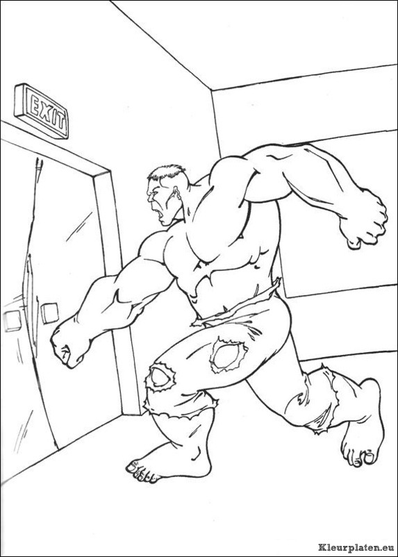 Hulk kleurplaten