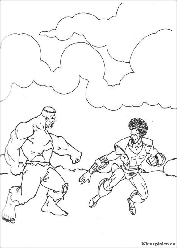 Hulk kleurplaten