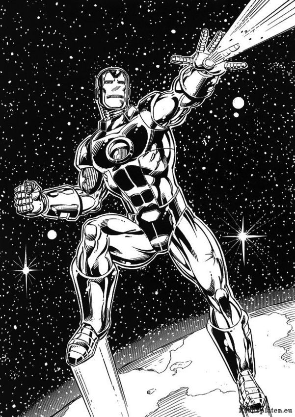 Iron man kleurplaten