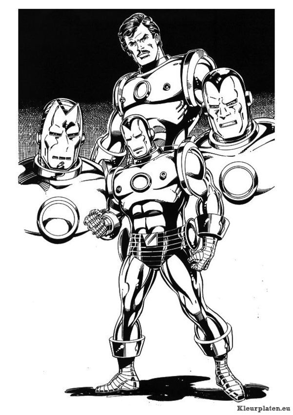 Iron man kleurplaten
