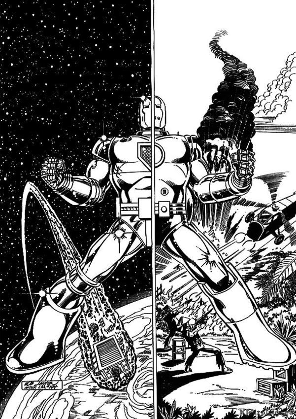 Iron man kleurplaten